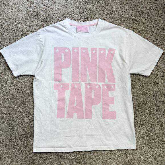 Pink Tape Lil Uzi x Seventh Heaven Band Tee White T-Shirt Men’s Size XL - Picture 1 of 9